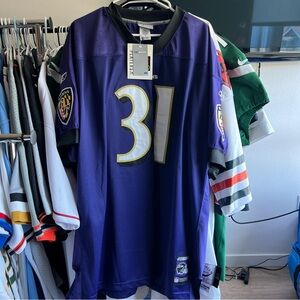 Baltimore Ravens Authentic Reebok Helmet Tag Signed Jamal Lewis Jersey Size 54